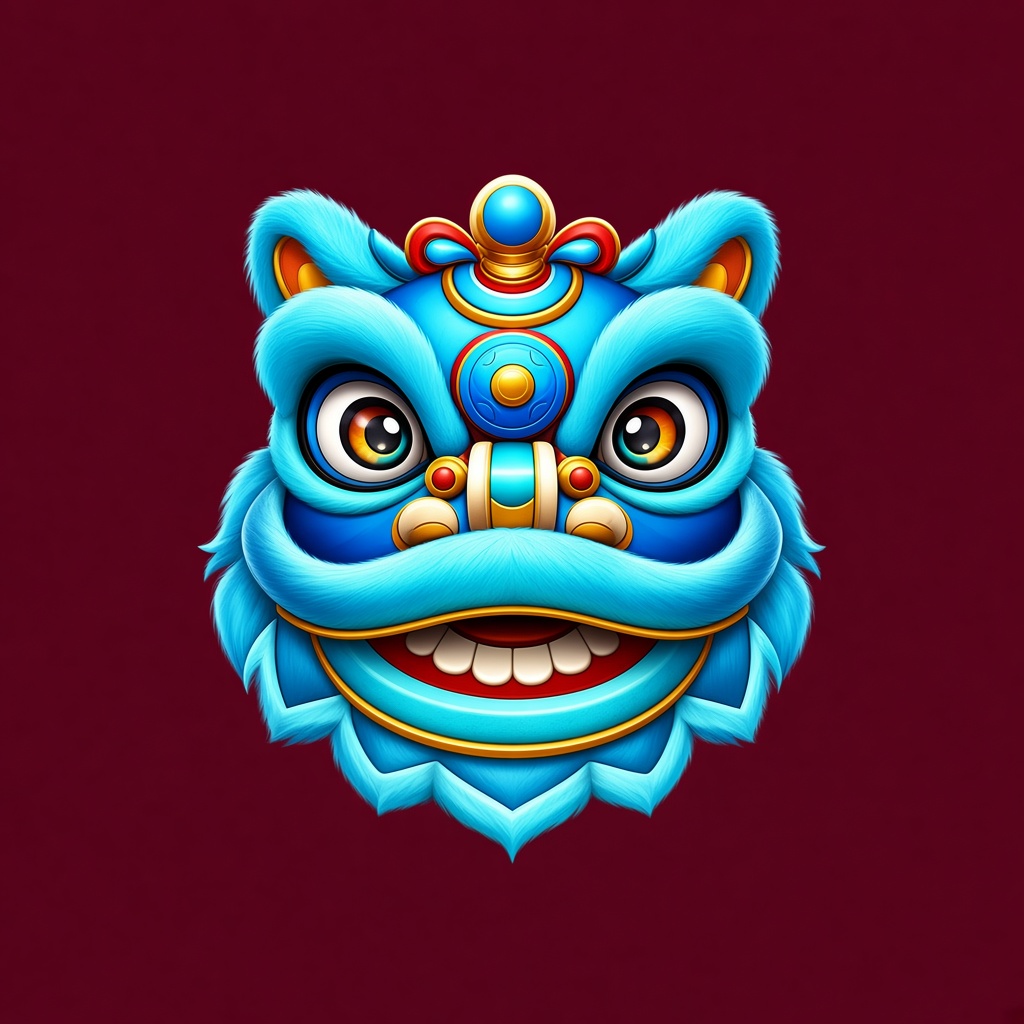 Blue Fortune Lion